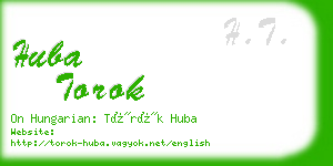 huba torok business card